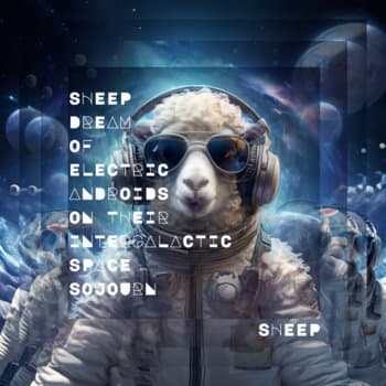 Sheep Dream Of Electric Androids On Their Intergalactic Space Sojourn